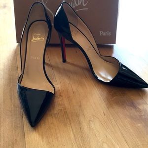Iriza patent leather Louboutin flash sale